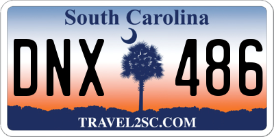 SC license plate DNX486