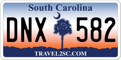 SC license plate DNX582