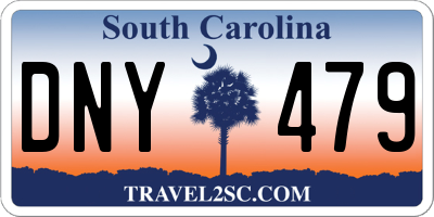 SC license plate DNY479