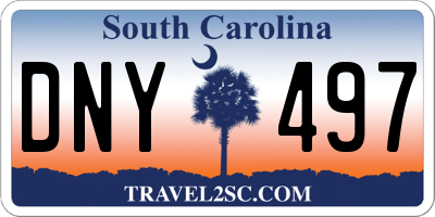 SC license plate DNY497