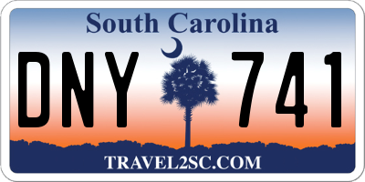 SC license plate DNY741