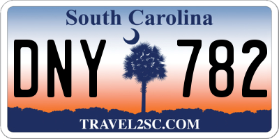 SC license plate DNY782
