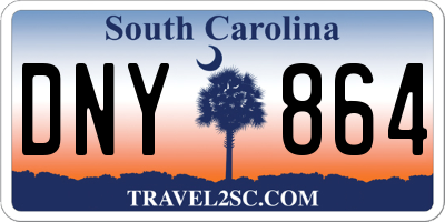 SC license plate DNY864