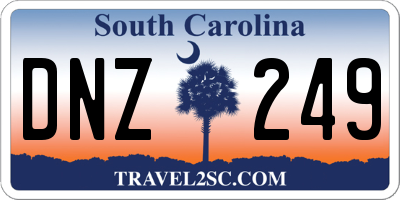 SC license plate DNZ249