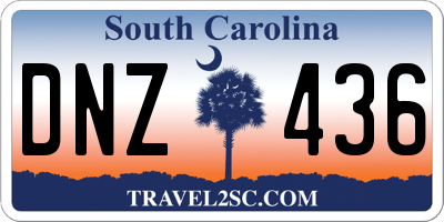 SC license plate DNZ436