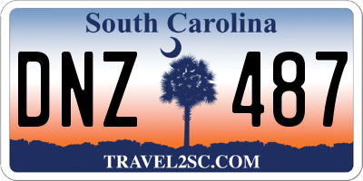 SC license plate DNZ487