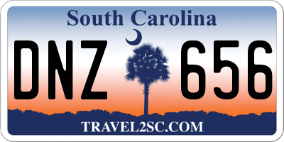 SC license plate DNZ656