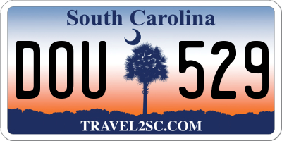 SC license plate DOU529