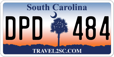SC license plate DPD484