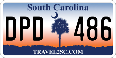 SC license plate DPD486
