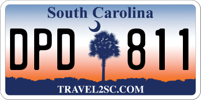 SC license plate DPD811
