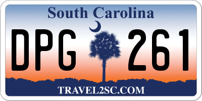 SC license plate DPG261