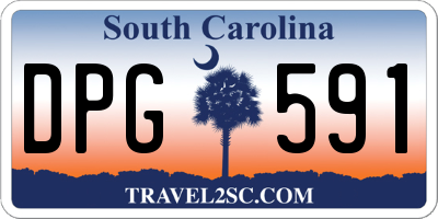 SC license plate DPG591