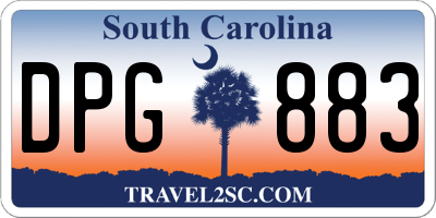 SC license plate DPG883