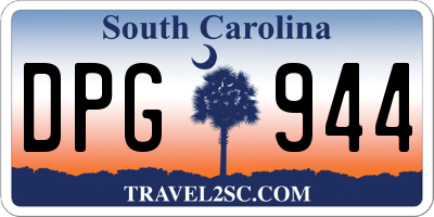 SC license plate DPG944