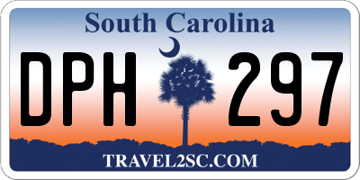 SC license plate DPH297