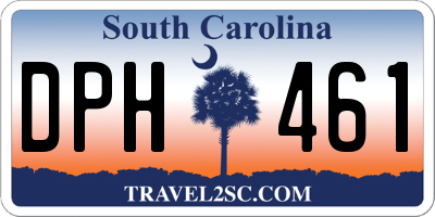 SC license plate DPH461