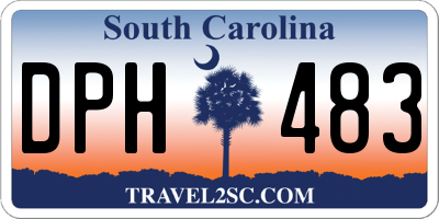 SC license plate DPH483