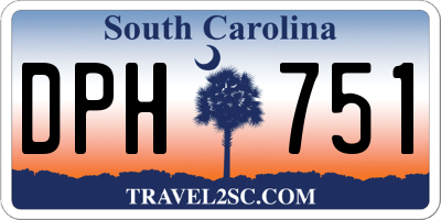 SC license plate DPH751