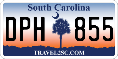 SC license plate DPH855