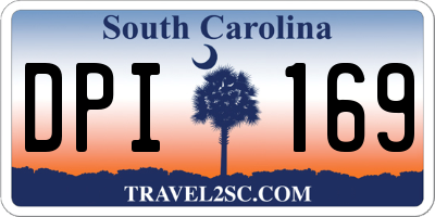 SC license plate DPI169