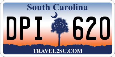 SC license plate DPI620