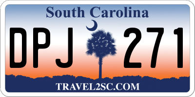 SC license plate DPJ271