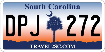 SC license plate DPJ272