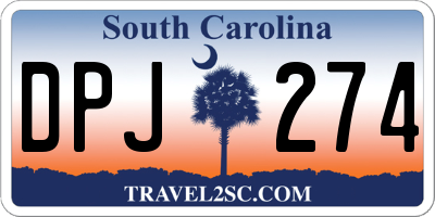 SC license plate DPJ274