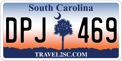 SC license plate DPJ469