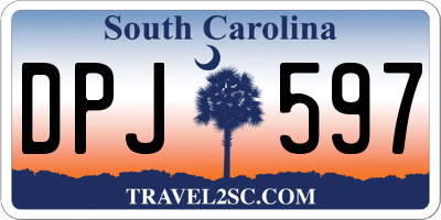 SC license plate DPJ597