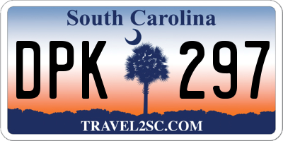 SC license plate DPK297