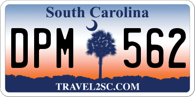 SC license plate DPM562