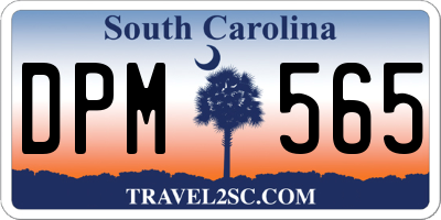 SC license plate DPM565