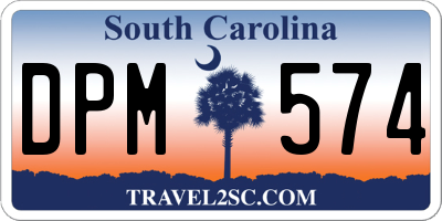 SC license plate DPM574