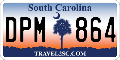 SC license plate DPM864