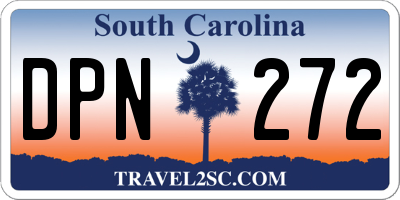 SC license plate DPN272