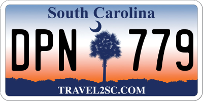 SC license plate DPN779