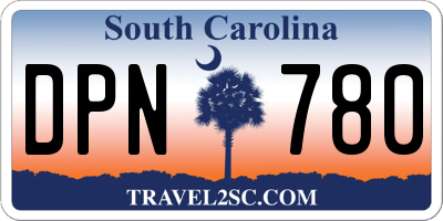 SC license plate DPN780