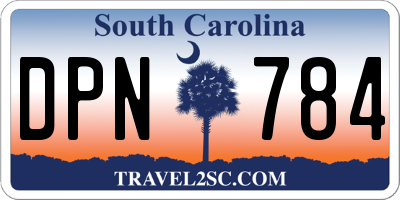 SC license plate DPN784
