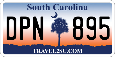 SC license plate DPN895