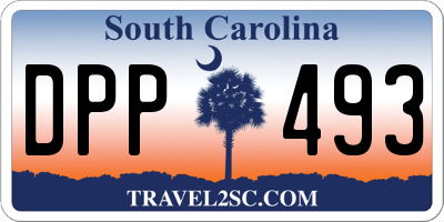 SC license plate DPP493