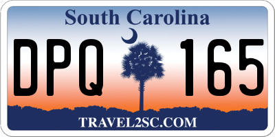 SC license plate DPQ165
