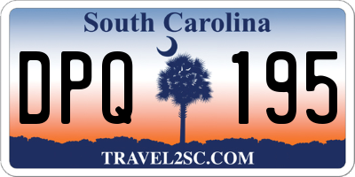 SC license plate DPQ195