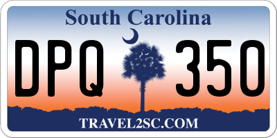 SC license plate DPQ350