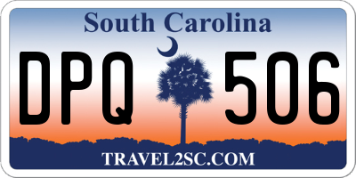 SC license plate DPQ506