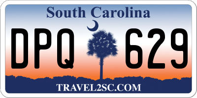 SC license plate DPQ629