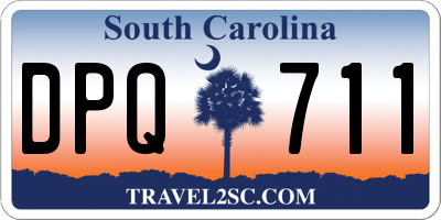 SC license plate DPQ711