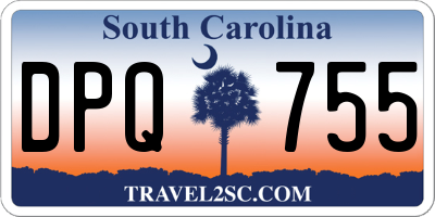 SC license plate DPQ755
