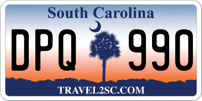 SC license plate DPQ990